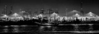 Hafenansicht bei Nacht