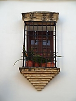 Balkon mit Dreieck